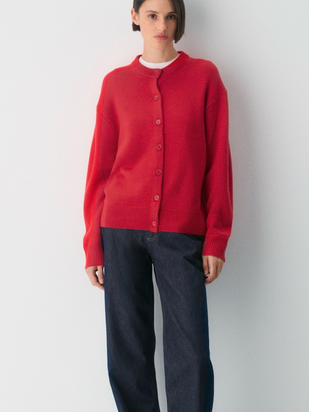 Aritzia Merino Wool Crew Cardigan